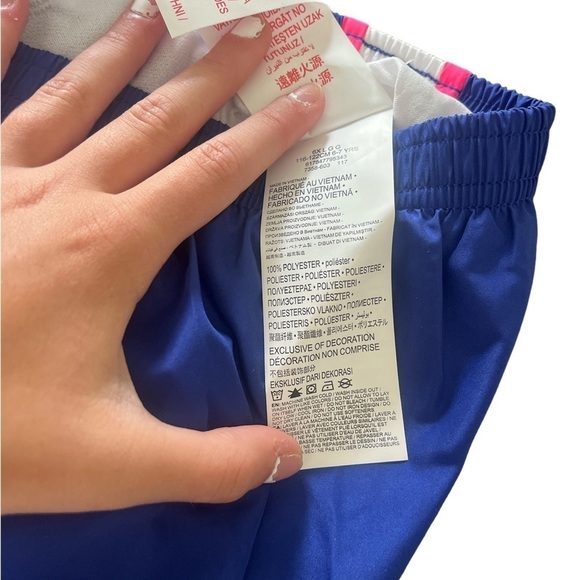 New Girls Purple and Pink Nike Shorts Size 6X - Picture 2 of 5